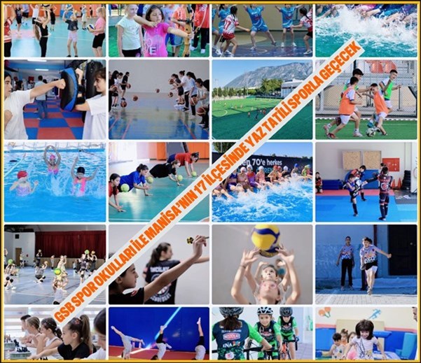 GSB SPOR OKULLARI İLE MANİSA’NIN 17 İLÇESİNDE YAZ TATİLİ SPORLA GEÇECEK